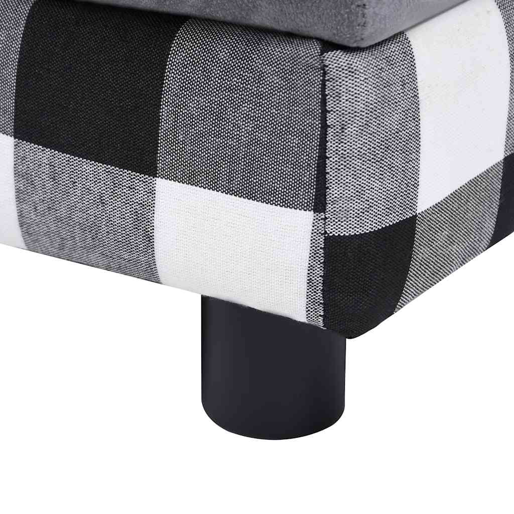 vidaXL Hundesofa Grau 57x34x36 cm Plüsch