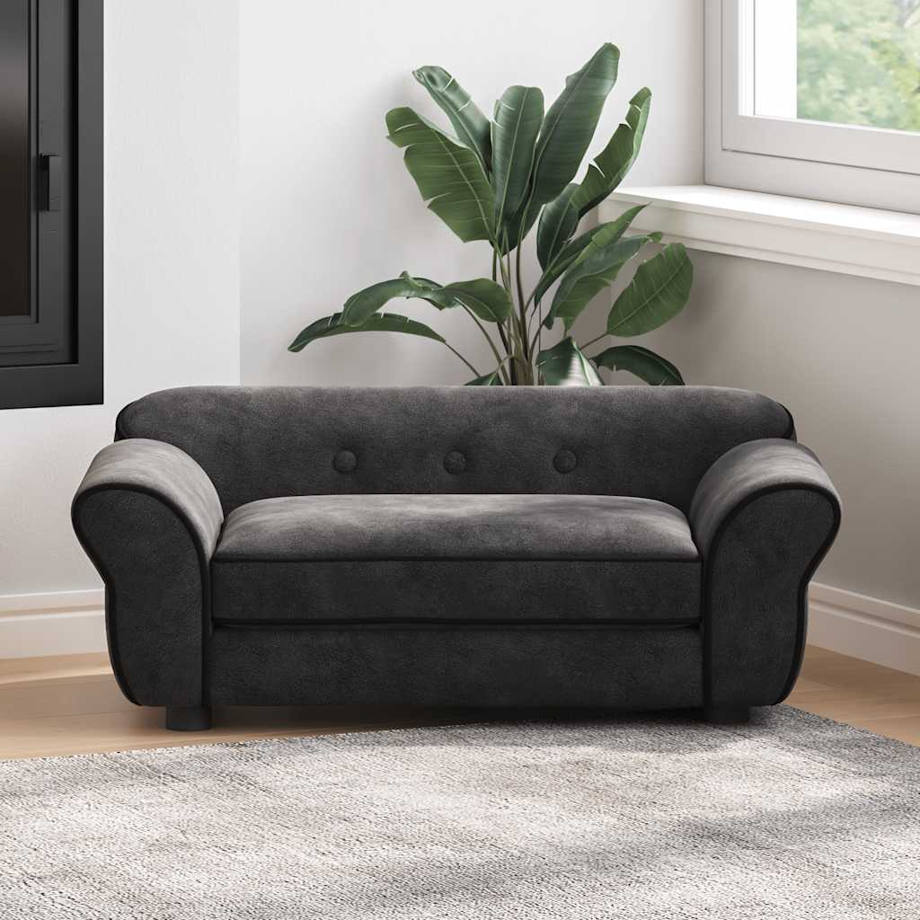 vidaXL Hundesofa Braun 72x45x30 cm Plüsch