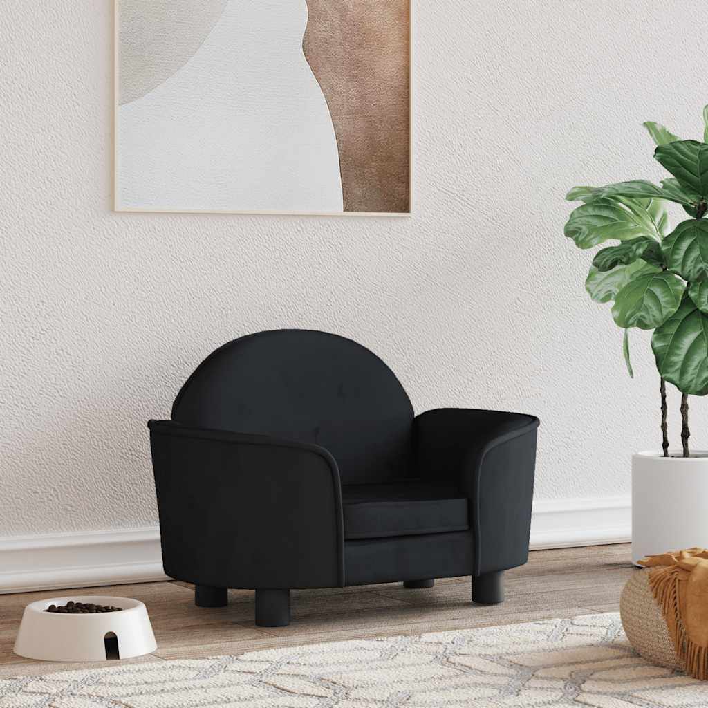 vidaXL Hundebett Blau 66x40x45 cm Samt