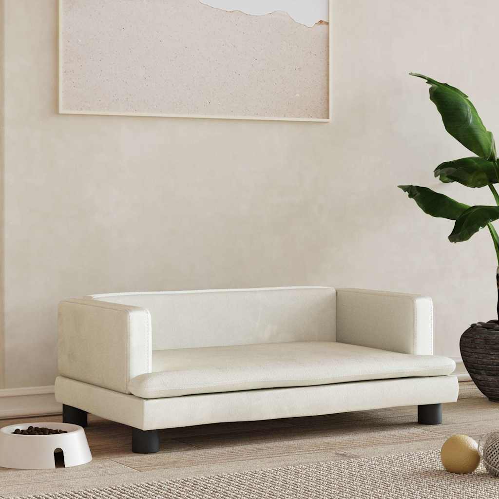 vidaXL Hundebett Blau 80x45x30 cm Samt