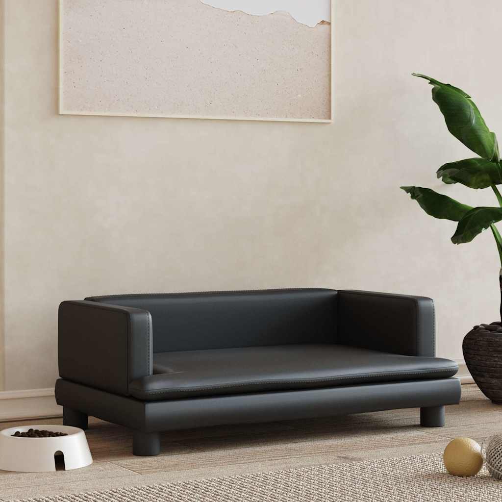 vidaXL Hundebett Blau 80x45x30 cm Samt