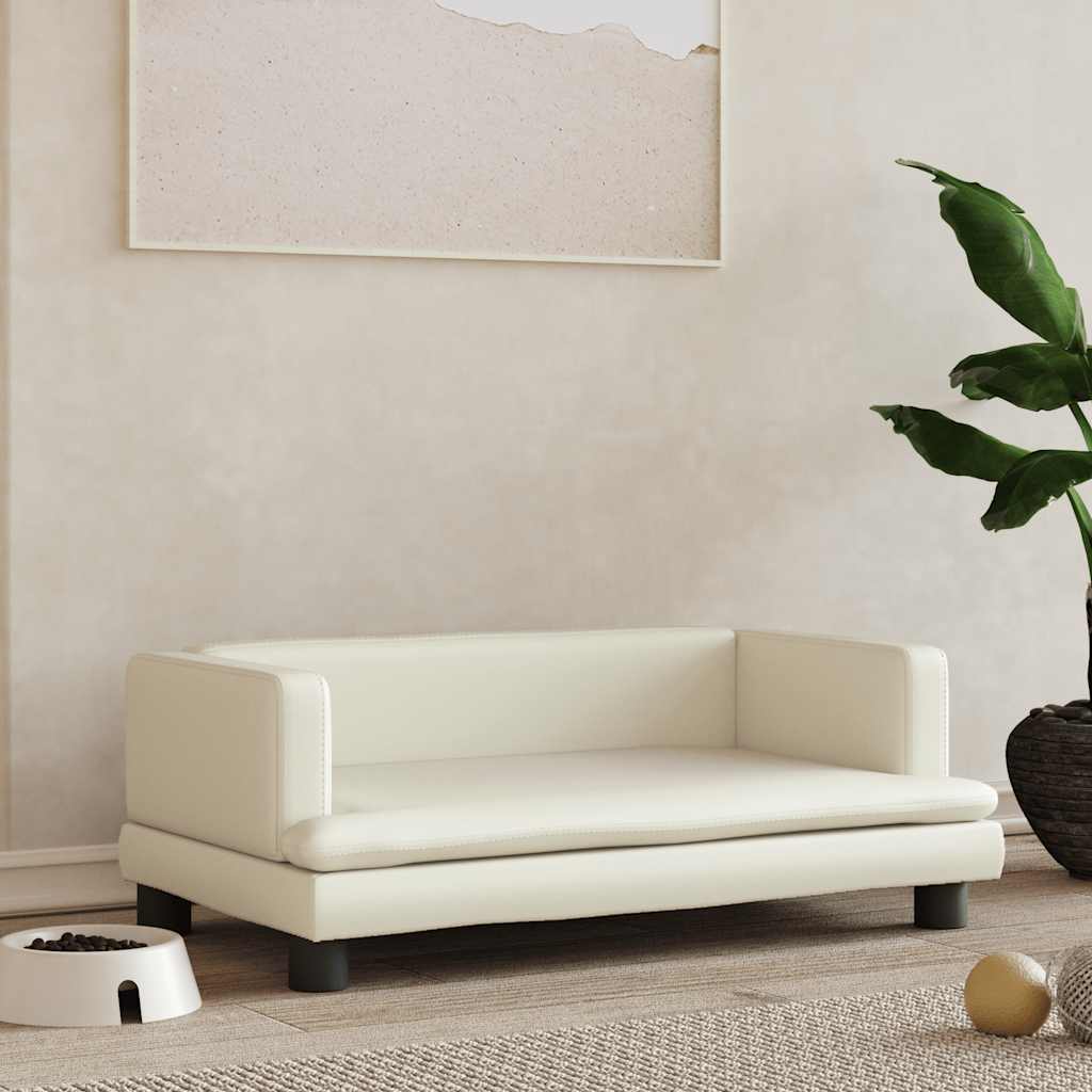 vidaXL Hundebett Blau 80x45x30 cm Samt