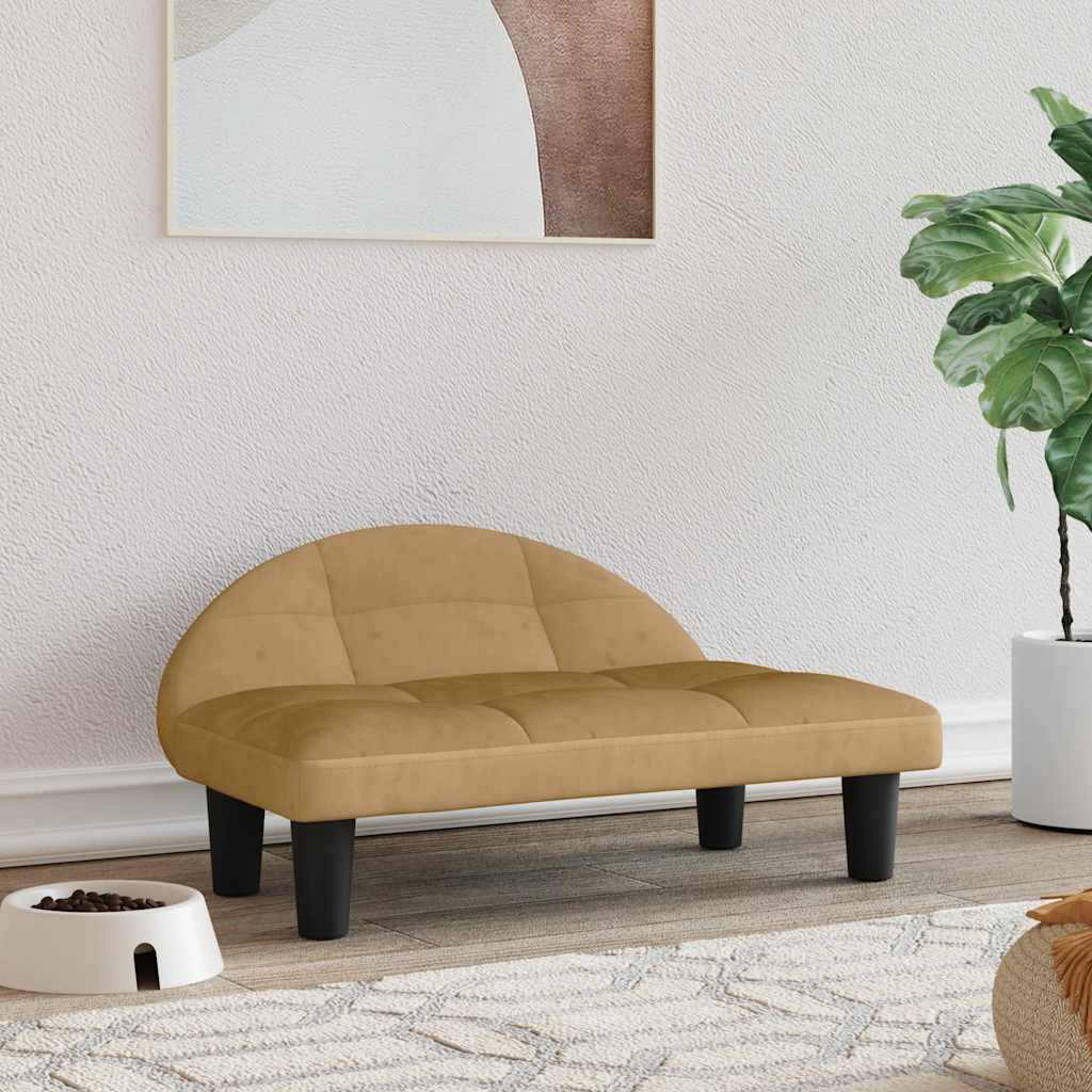 vidaXL Hundebett Creme 70x52x30 cm Stoff