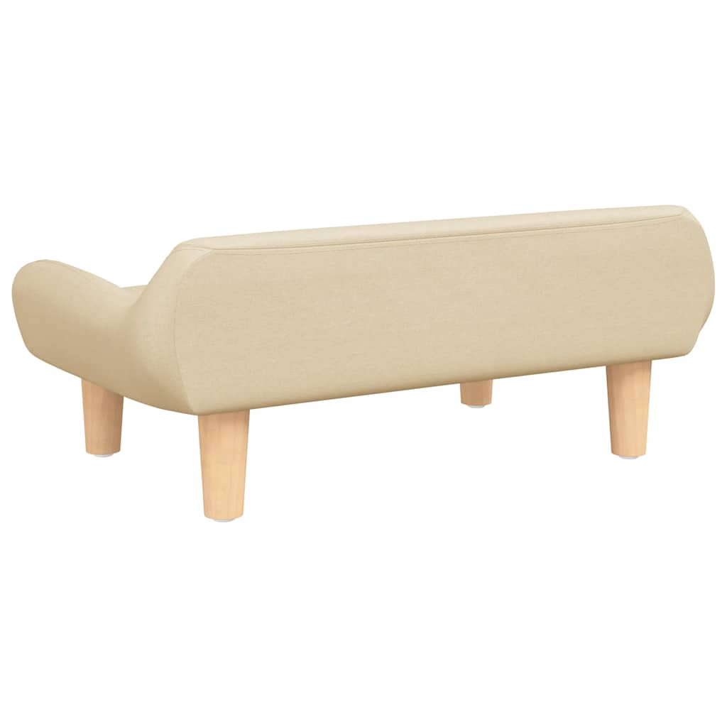 vidaXL Hundebett Creme 70x40x24 cm Stoff