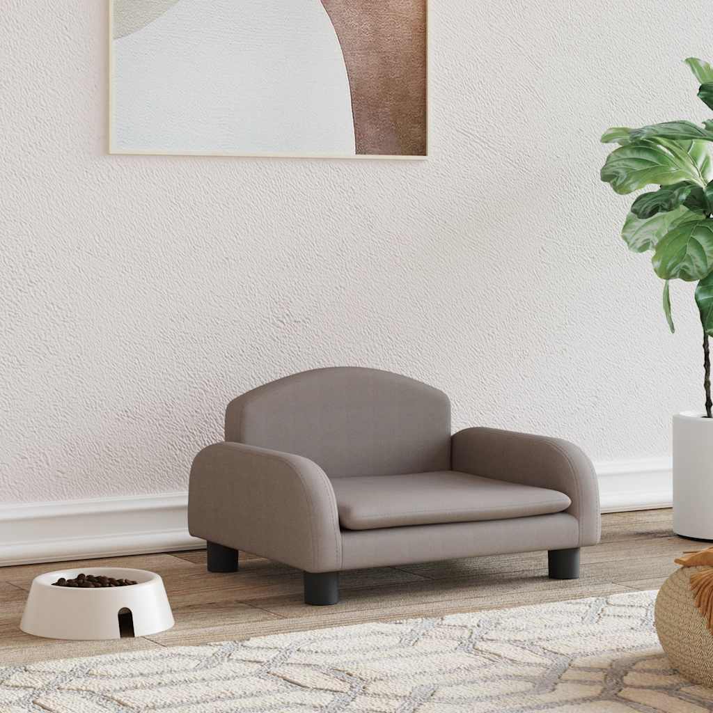 vidaXL Hundebett Creme 70x45x30 cm Stoff