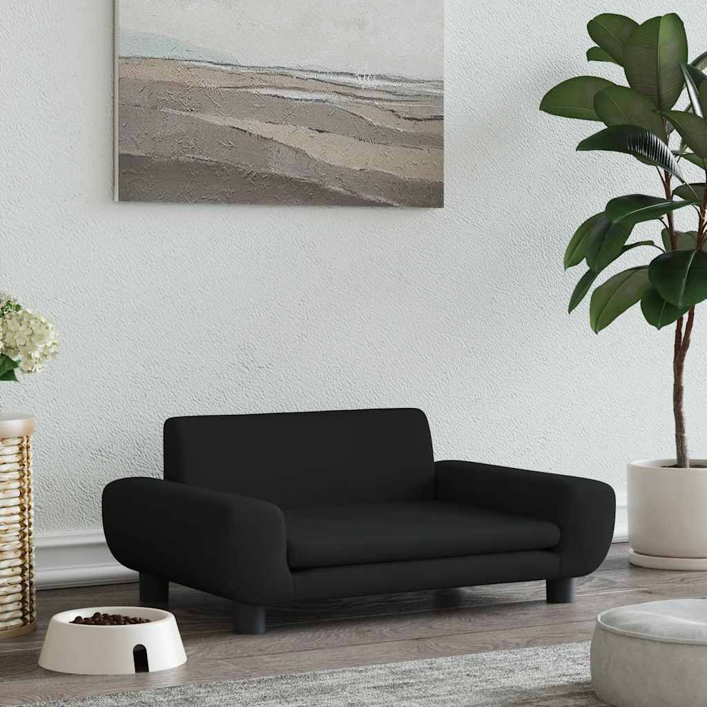 vidaXL Hundebett Blau 100x54x33 cm Samt