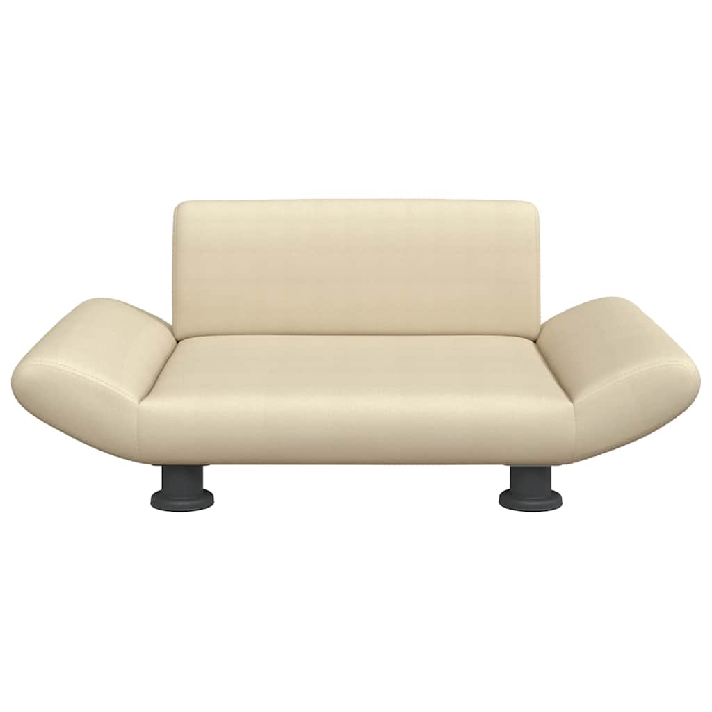 vidaXL Hundebett Creme 70x45x28 cm Stoff