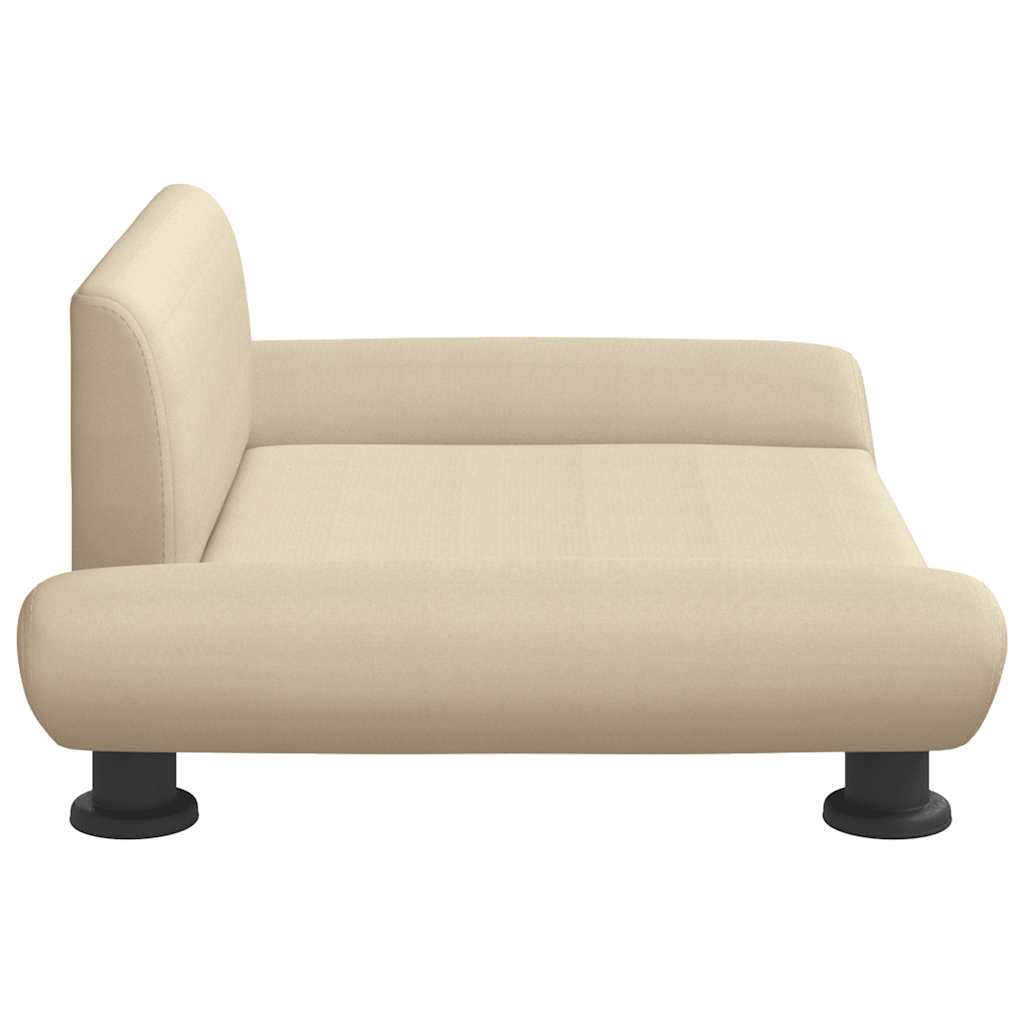 vidaXL Hundebett Creme 70x45x28 cm Stoff