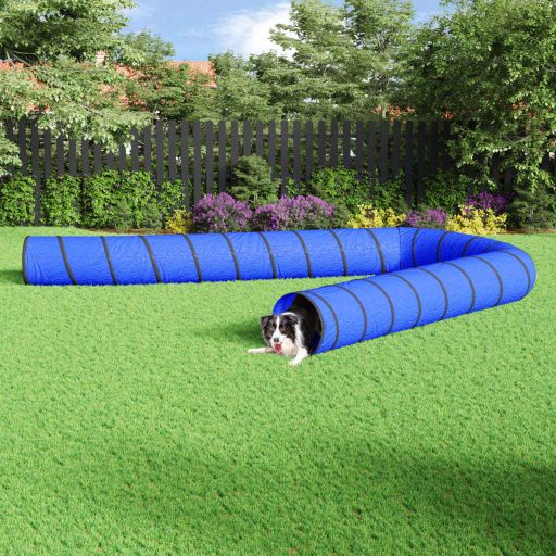 vidaXL Hundetunnel Blau Ø 40x200 cm Polyester