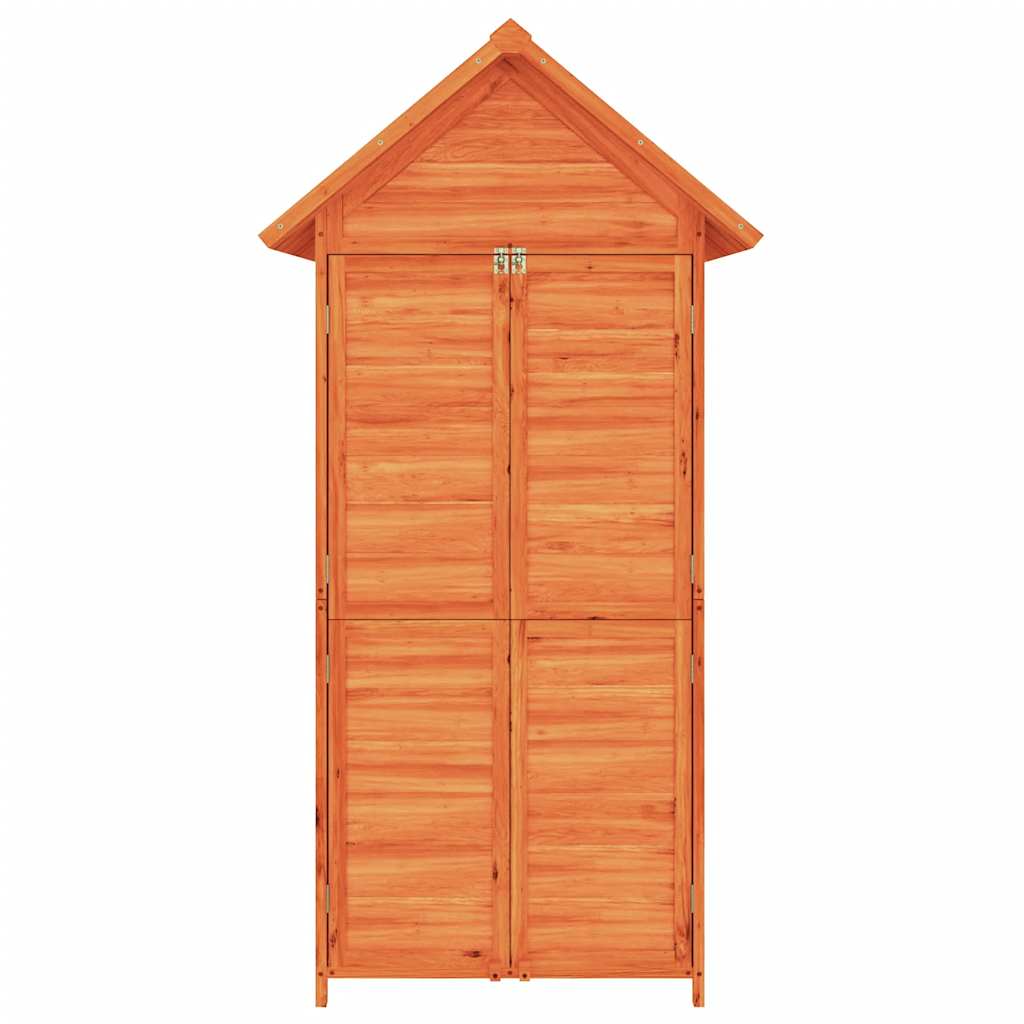 vidaXL Geräteschuppen Braun 89x52,5x175 cm Massivholz Kiefer