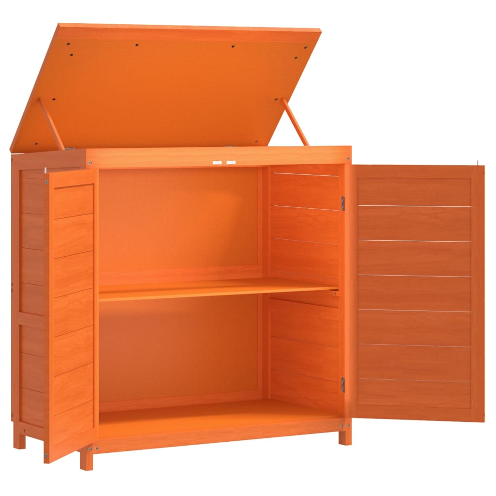 vidaXL 2-tlg. Geräteschuppen-Set Braun Massivholz Kiefer