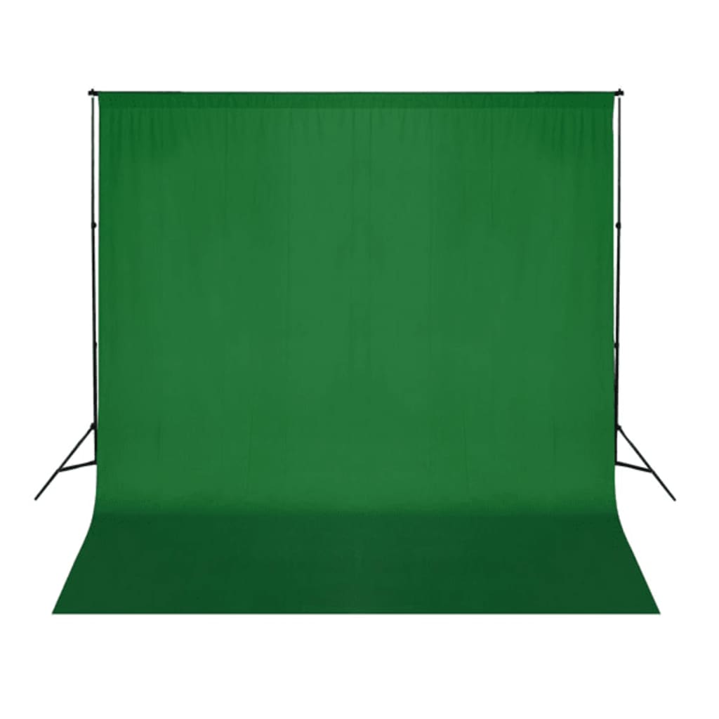 vidaXL Fotohintergrund ohne Ständer Baumwolle Grün 300x300 Chroma-Key