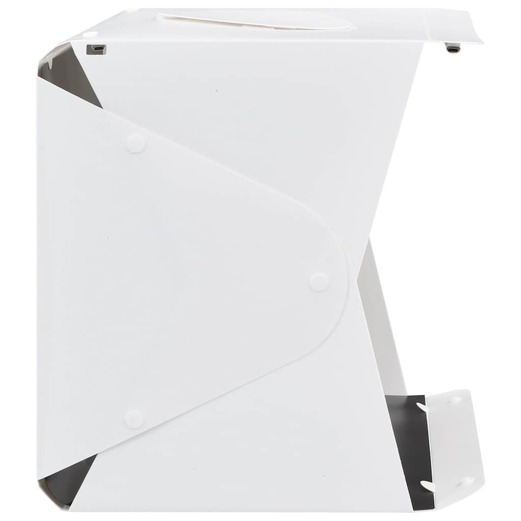 vidaXL LED-Lichtbox für Fotostudio Klappbar 40×34×37 cm Plastik Weiß