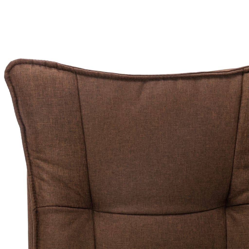 vidaXL Bürostuhl Braun Stoff