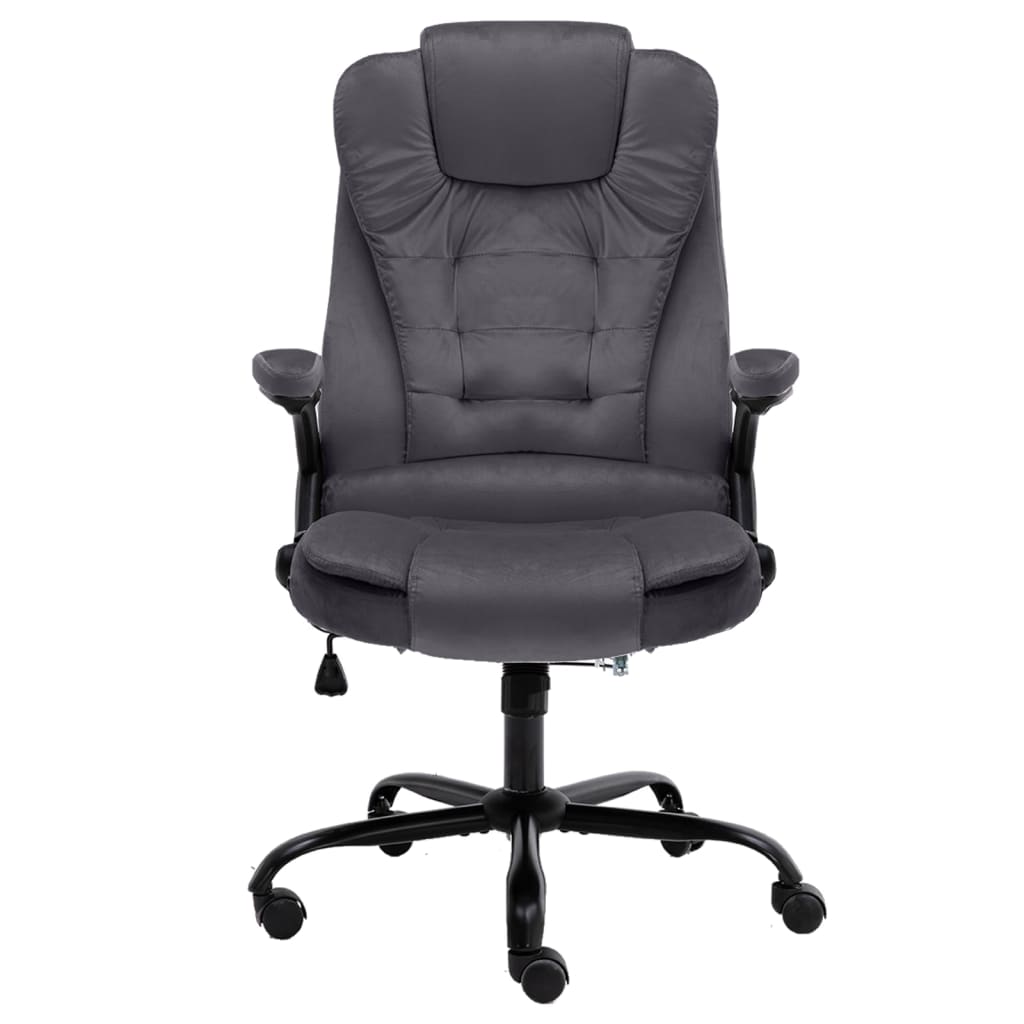 vidaXL Bürostuhl Dunkelgrau Samt