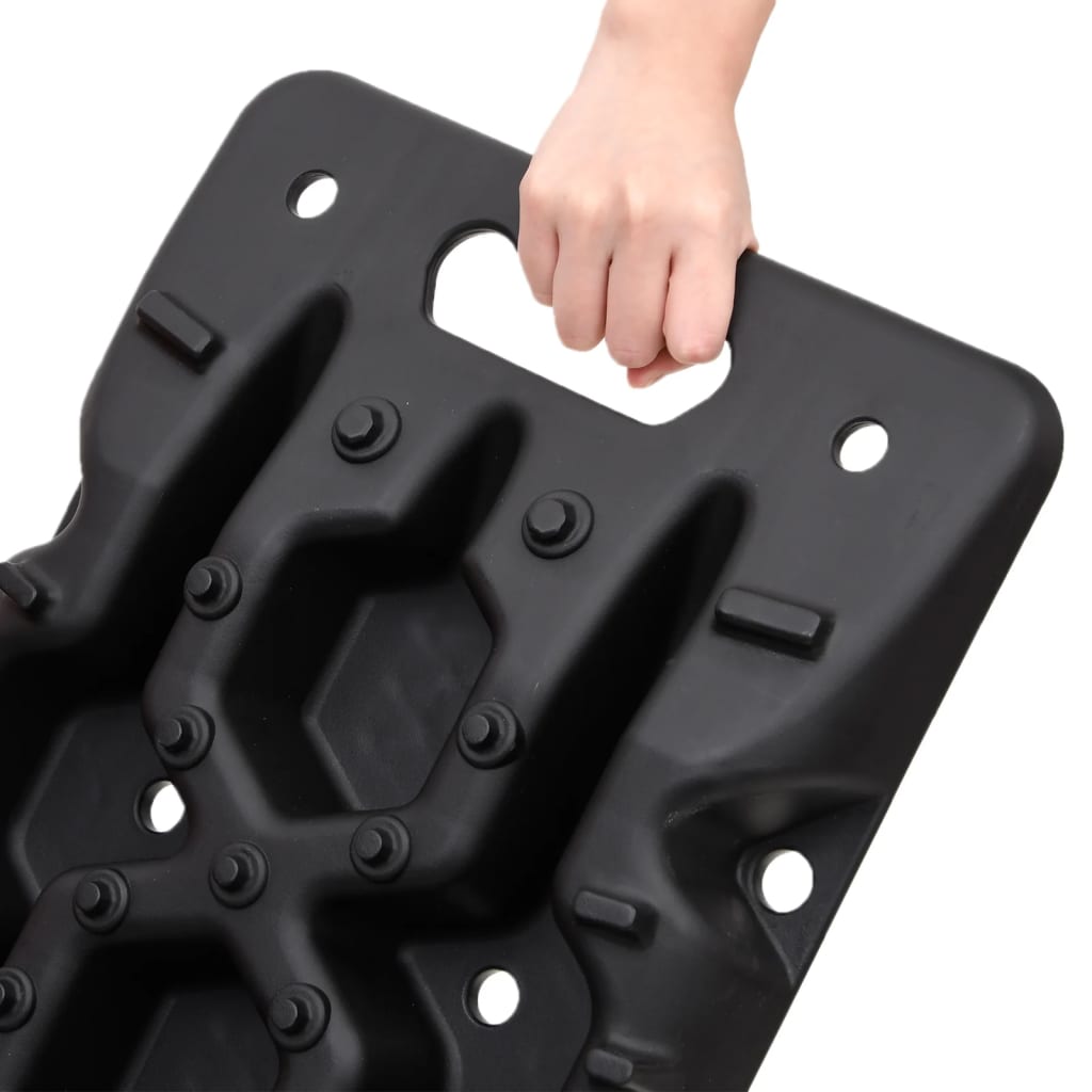 vidaXL Traktionsmatten 2 Stk. Schwarz 107x31x7 cm Nylon