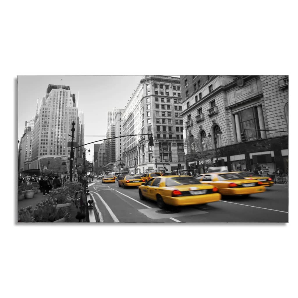 vidaXL Couchtisch mit Glasplatte Rechteckig