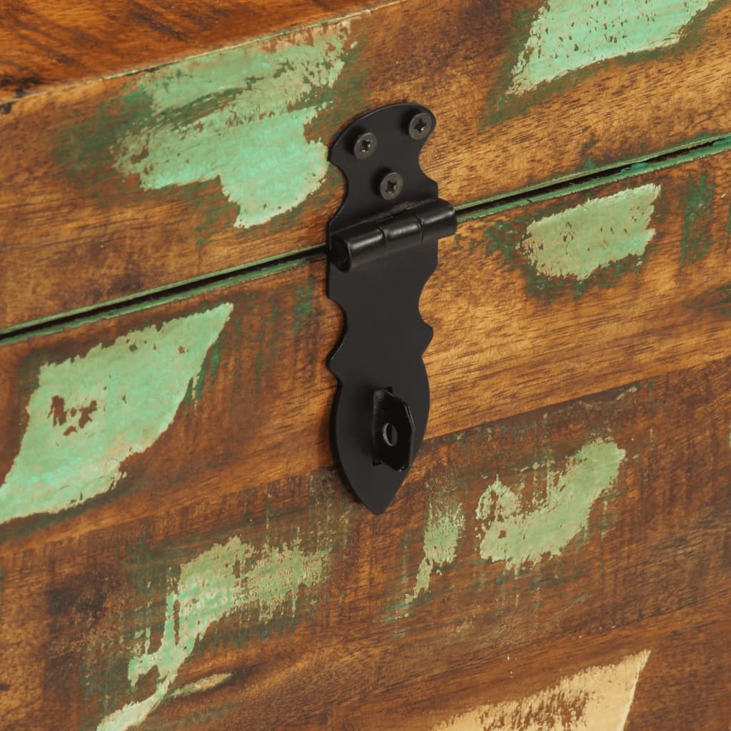 vidaXL Truhe Altholz Massiv