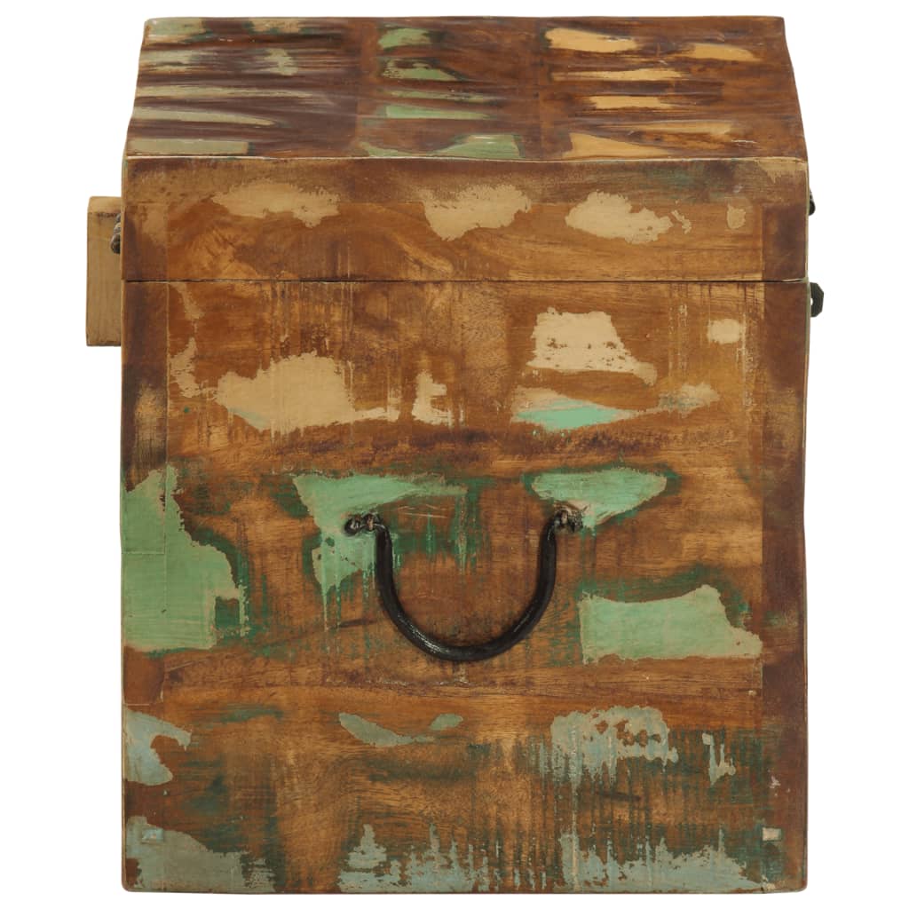 vidaXL Truhe Altholz Massiv