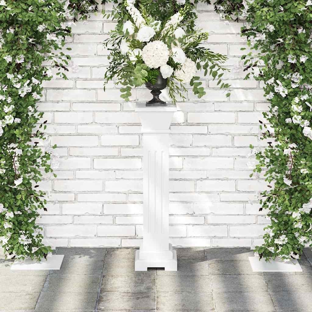 vidaXL Säulen-Pflanzenständer Klassischer Stil Quadratisch MDF