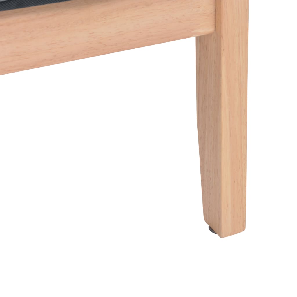 vidaXL 2-Sitzer-Sofa Stoff Hellgrau