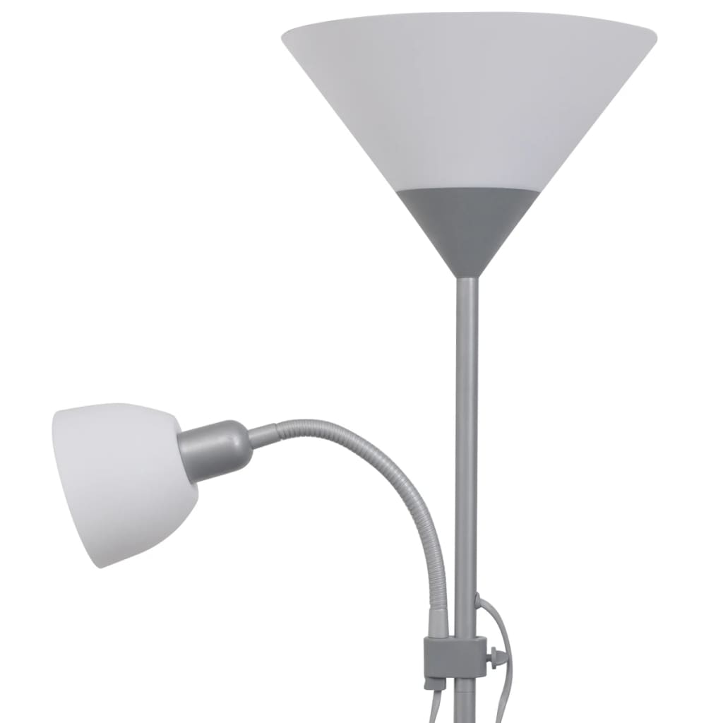vidaXL Stehlampe Grau