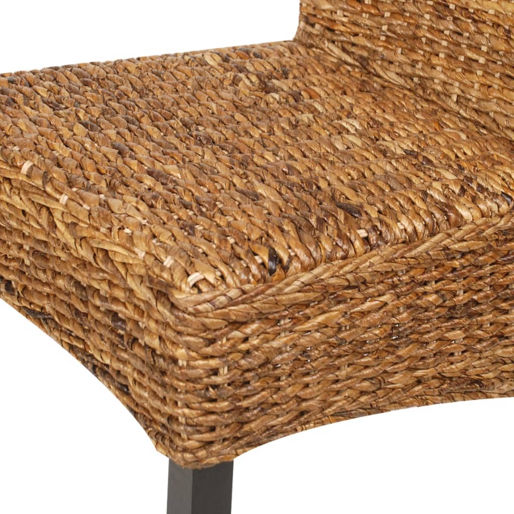 vidaXL Esszimmerstühle 2 Stk. Abaca und Mango Massivholz
