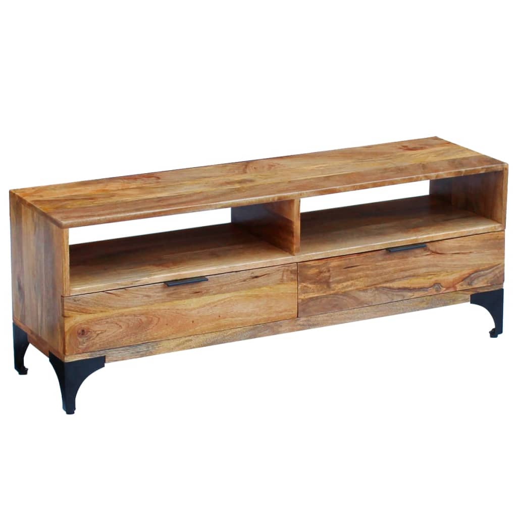 vidaXL TV-Schrank Mangoholz 120x35x45 cm