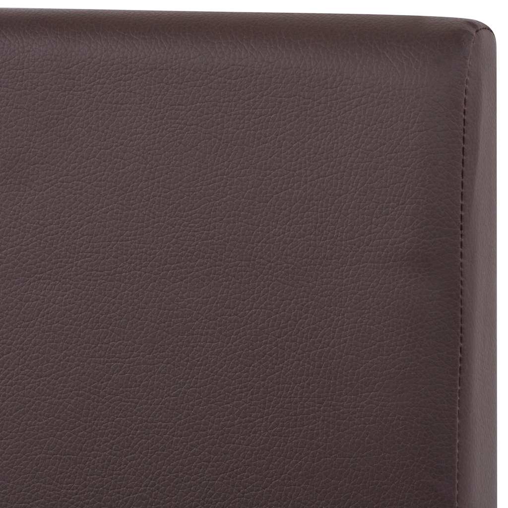 vidaXL Esszimmertisch und Stühle 7-tlg. Kunstleder Eiche Braun