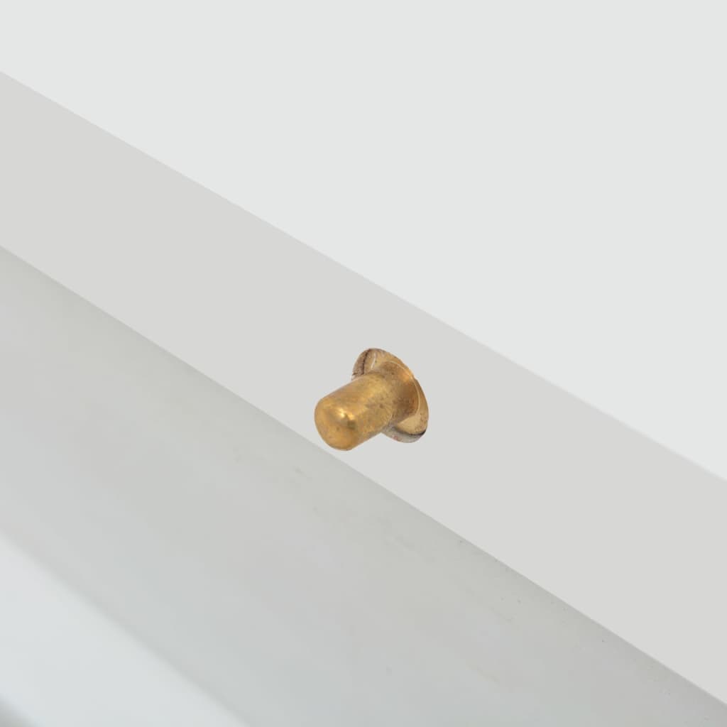 vidaXL Esstisch Ausziehbar Hochglanz Weiß