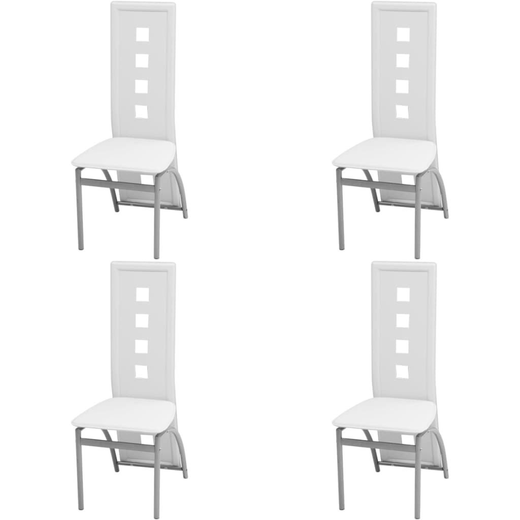 vidaXL Esszimmerstühle 2 Stk. Schwarz Kunstleder