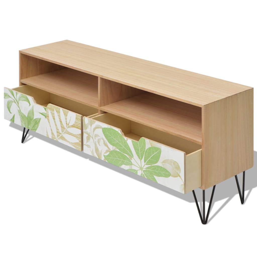 vidaXL TV-Schrank MDF 120x30x50 cm Braun
