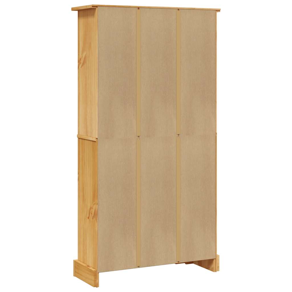vidaXL Bücherschrank 4 Fächer Mexiko-Stil Kiefernholz 80x29x150 cm