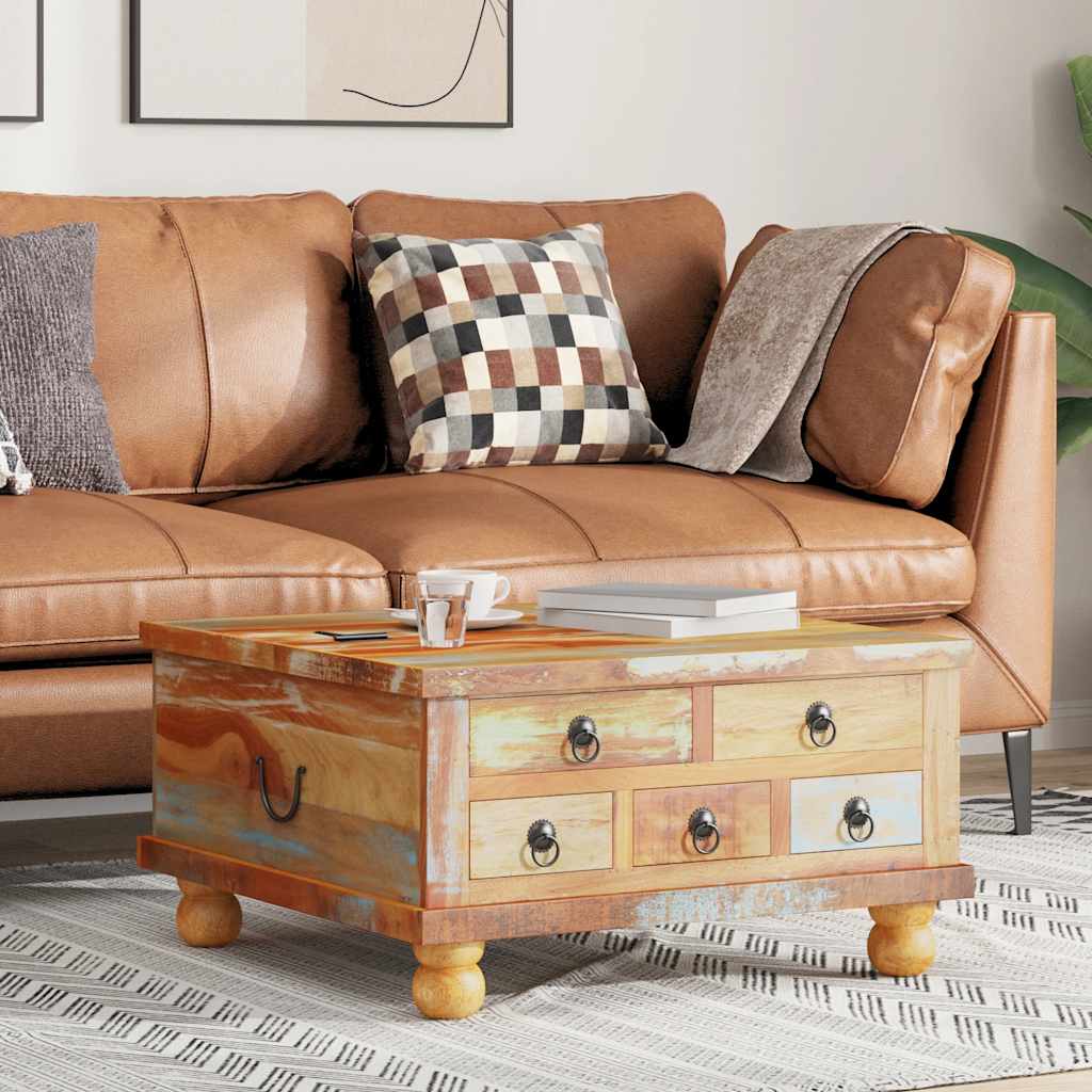 vidaXL Couchtisch Altholz 70x70x38 cm