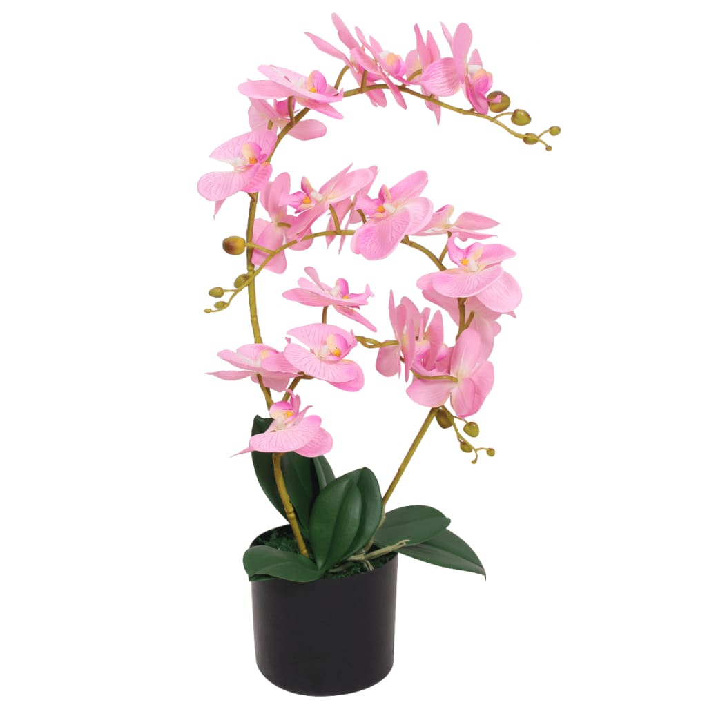 vidaXL Künstliche Orchidee mit Topf 30 cm Weiß