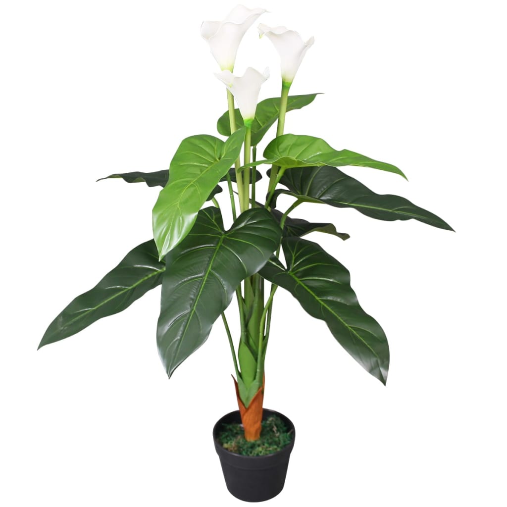 vidaXL Künstliche Hortensie mit Topf 60 cm Blau