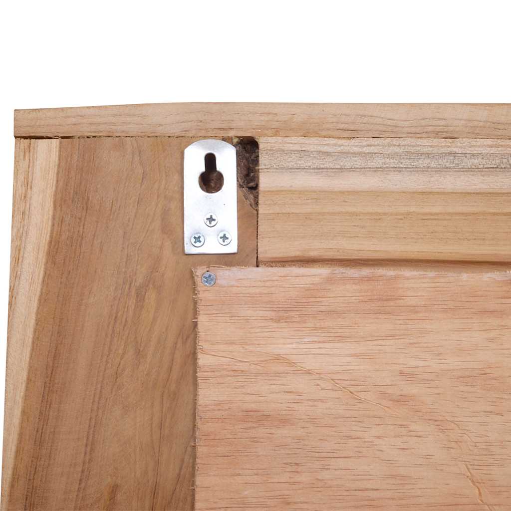 vidaXL Dekorativer Spiegel Teak 60 x 60 cm Quadratisch