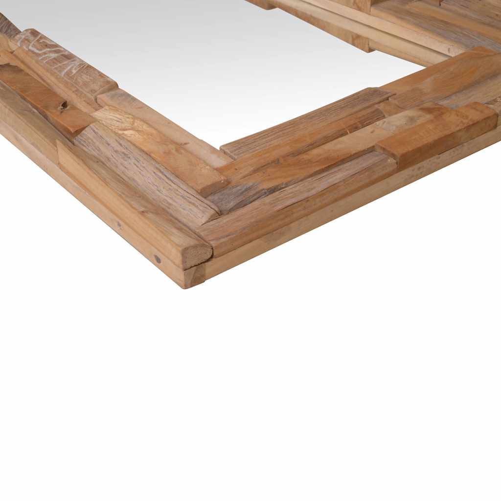 vidaXL Dekorativer Spiegel Teak 60 x 60 cm Quadratisch