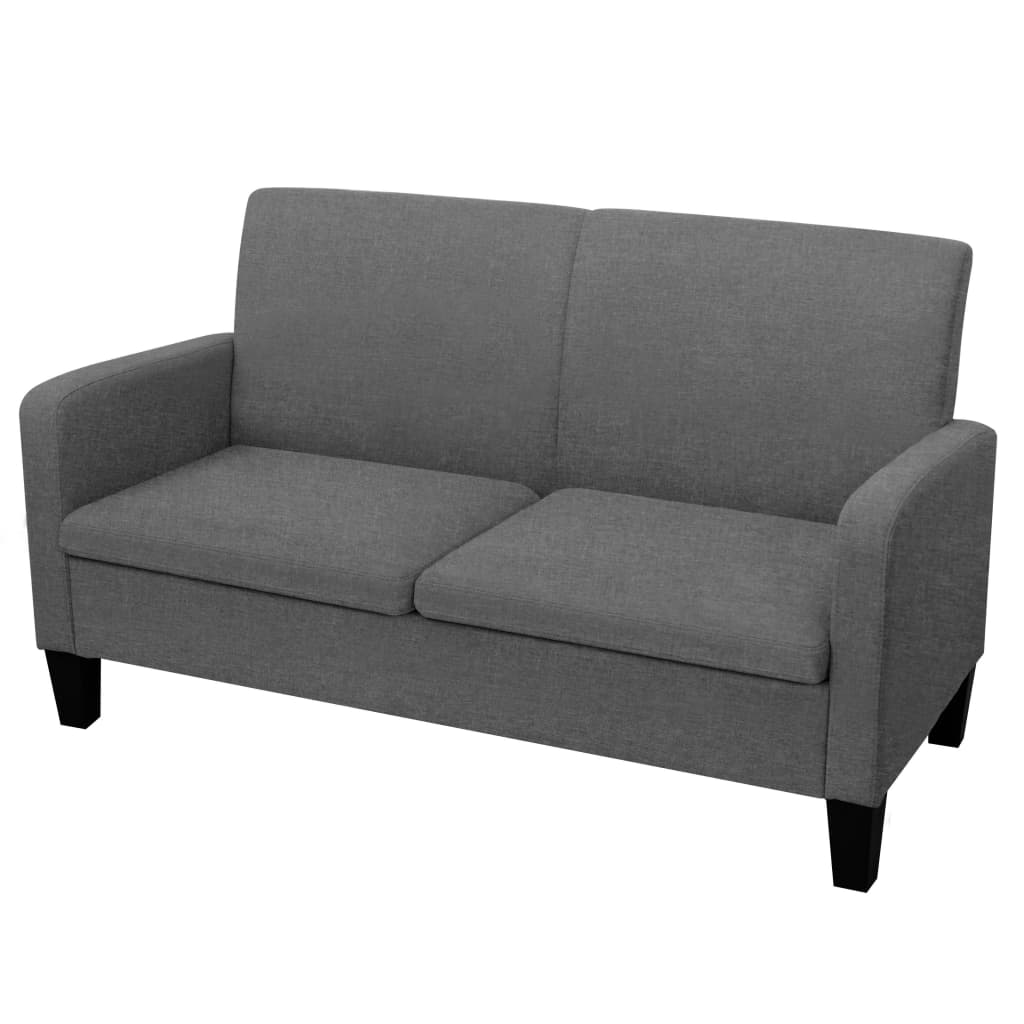 vidaXL 2-Sitzersofa 135 x 65 x76 cm Hellgrau