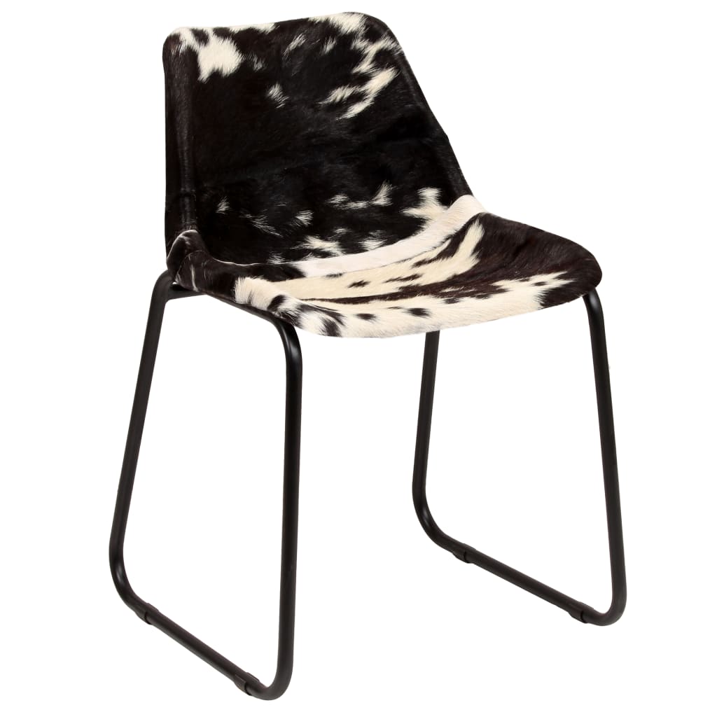 vidaXL Esszimmerstühle 2 Stk. Echtes Ziegenleder