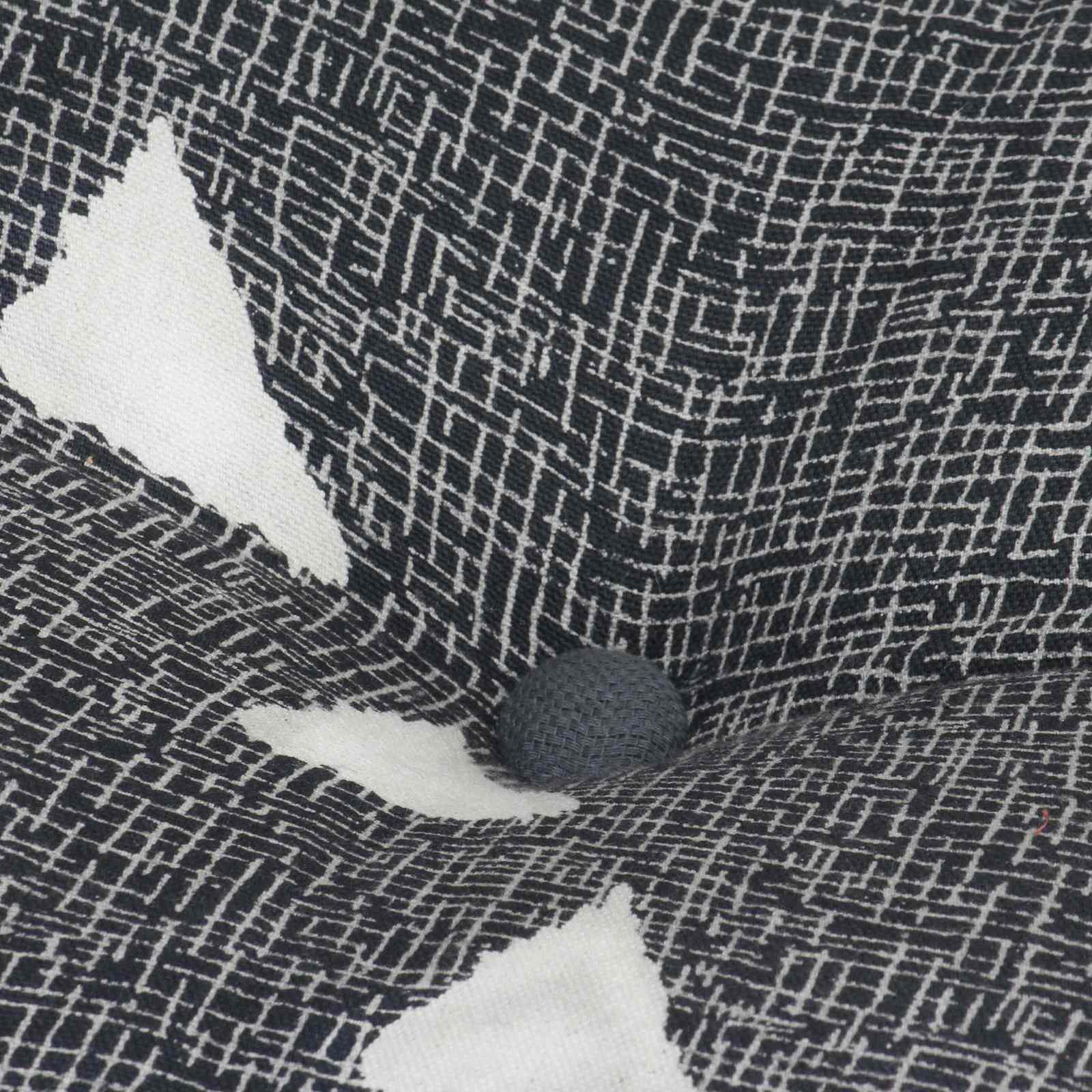 vidaXL Pouffes Geometrisch Grau und Weiß 40 x 40 x 40 cm Stoff