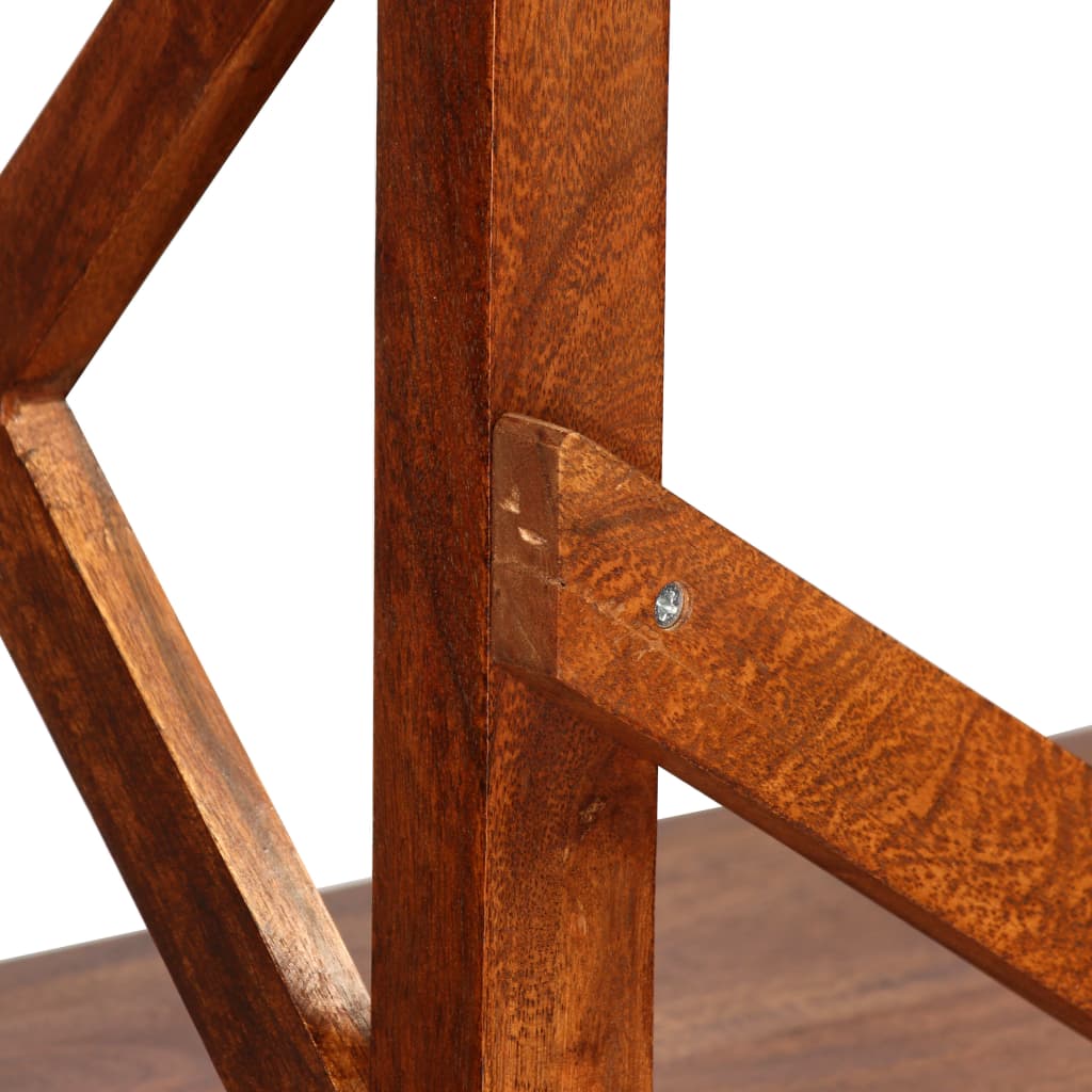 vidaXL Bücherregal Massivholz mit Honigfarbenem Finish 60x30x160 cm