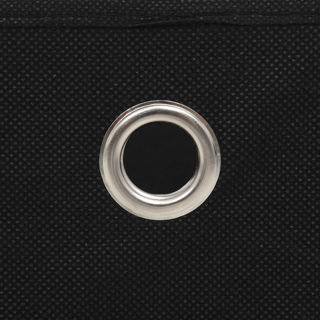 vidaXL Aufbewahrungsboxen 4 Stk. Vliesstoff 32x32x32 cm Schwarz