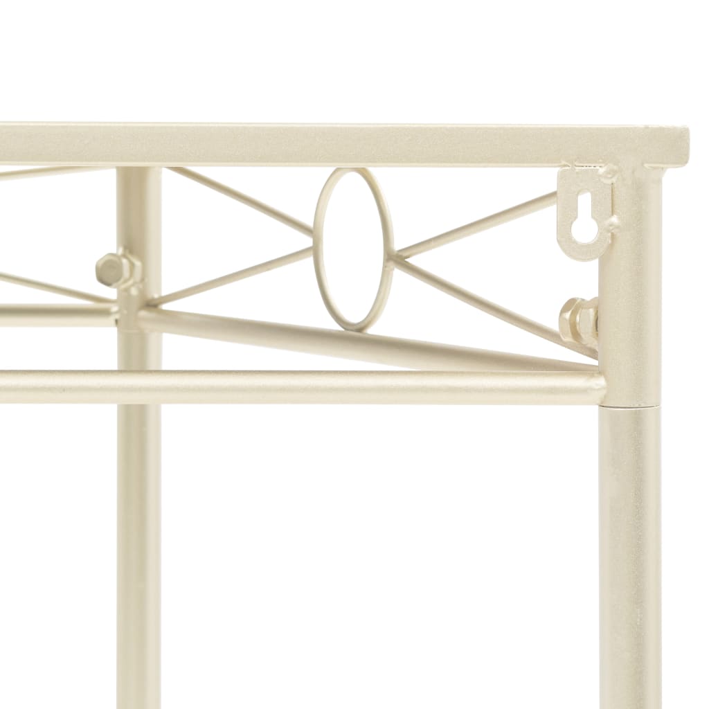 vidaXL Beistelltisch Vintage-Stil Metall 87x34x73 cm Gold
