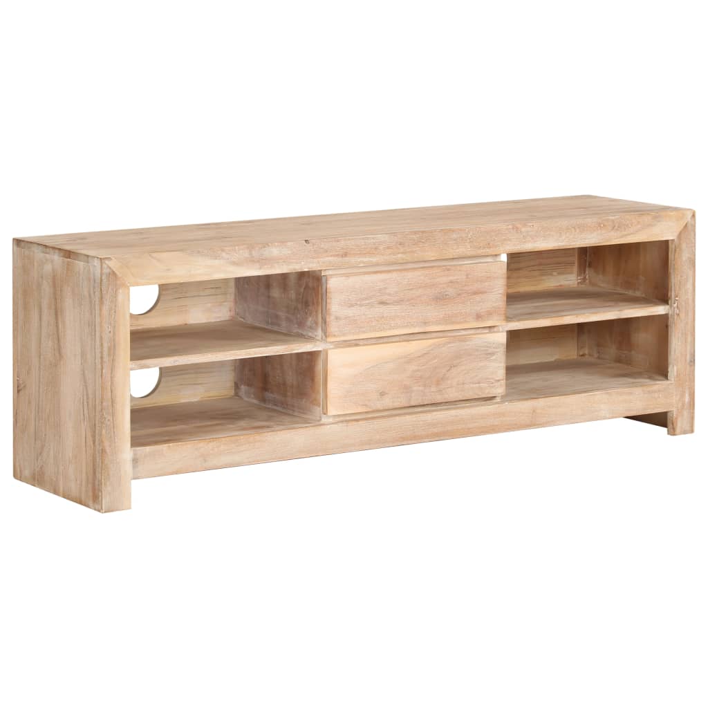 vidaXL TV-Schrank Akazienholz Massiv 120 x 30 x 40 cm Hellbraun