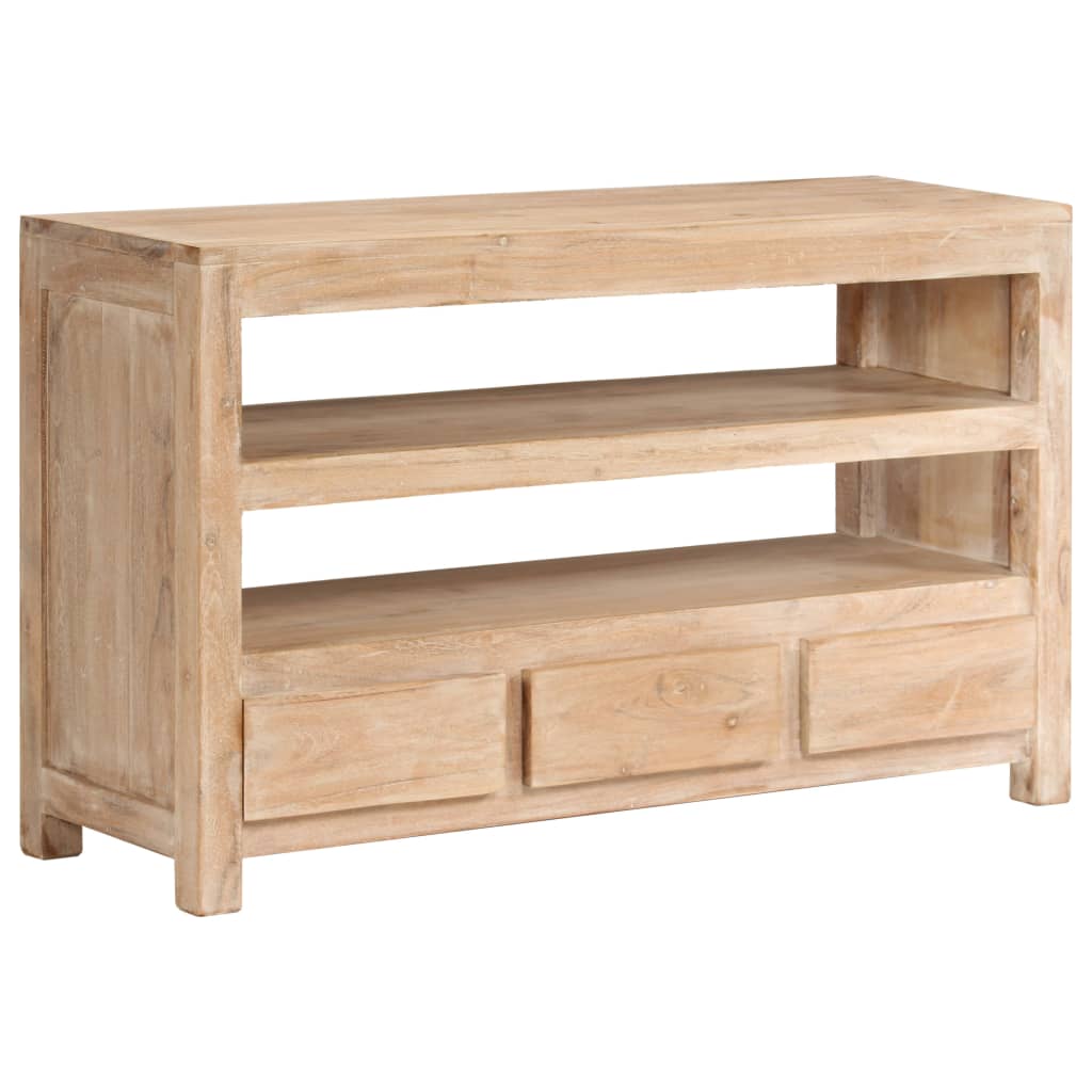 vidaXL TV-Schrank Massivholz Akazie 90x30x55 cm Hellbraun