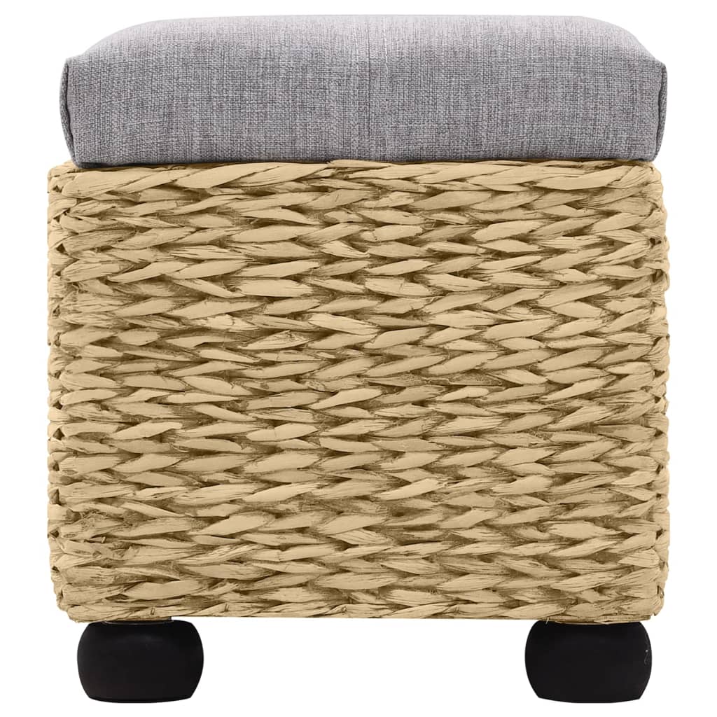 vidaXL Sitzbank-Set 2-tlg. Seegras Grau