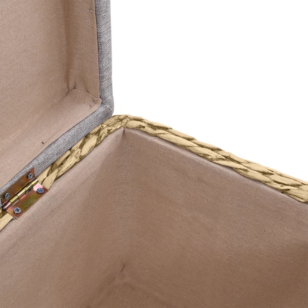 vidaXL Sitzbank-Set 2-tlg. Seegras Grau