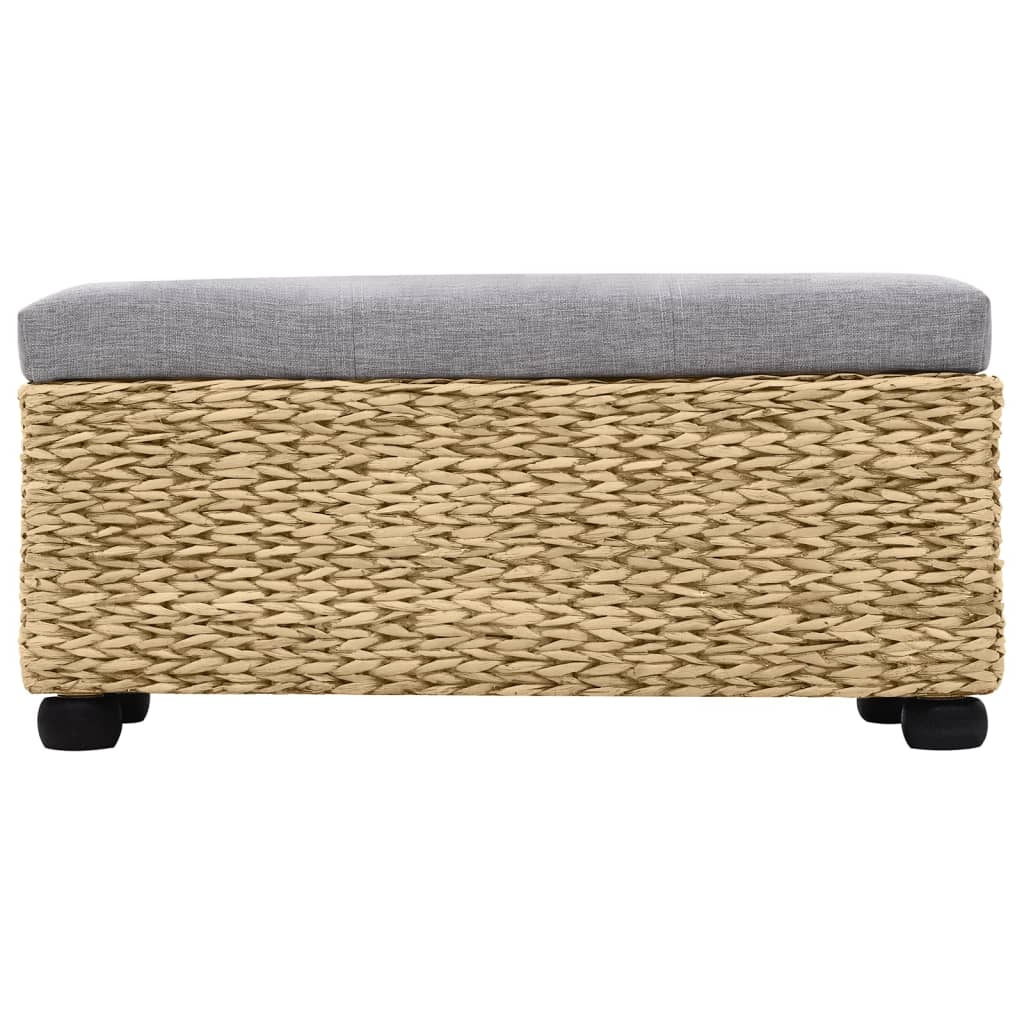 vidaXL Sitzbank-Set 2-tlg. Seegras Grau