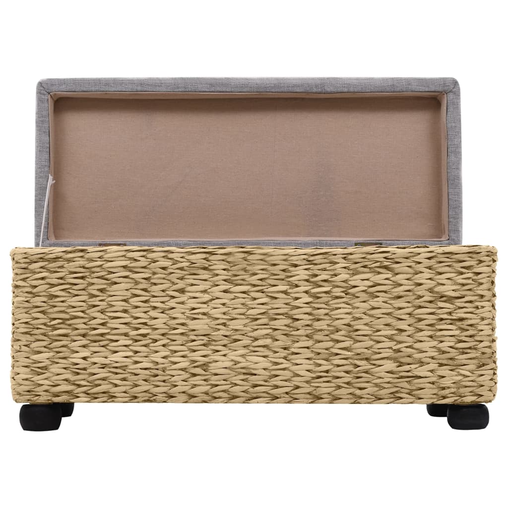 vidaXL Sitzbank-Set 2-tlg. Seegras Grau